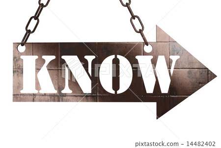 know word on metal pointer know word on metal pointer 14482402