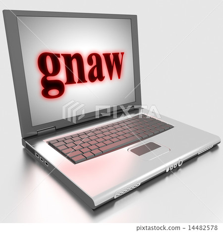 gnaw word on laptop gnaw word on laptop 14482578