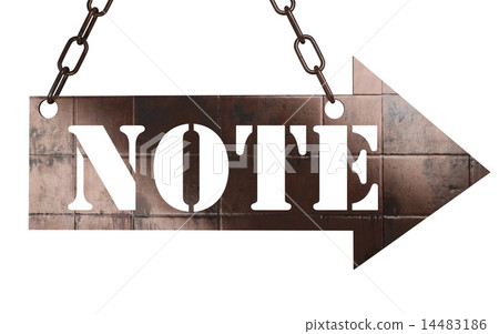 note word on metal pointer note word on metal pointer 14483186