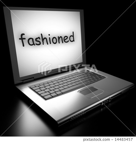 fashioned word on laptop fashioned word on laptop 14483457