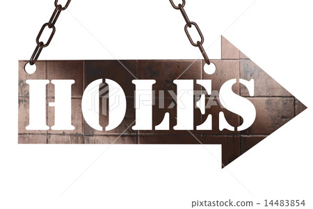 holes word on metal pointer holes word on metal pointer 14483854