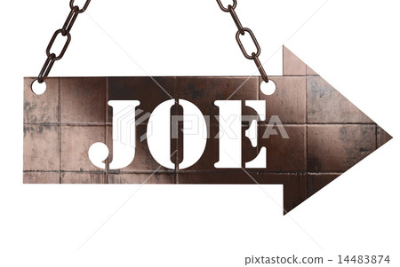 joe word on metal pointer 14483874