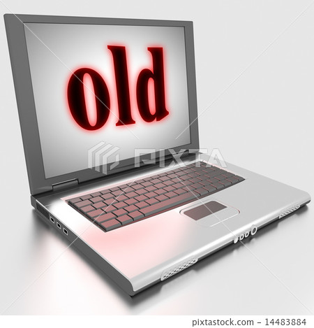 old word on laptop 14483884
