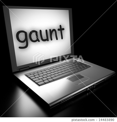 gaunt word on laptop 14483890