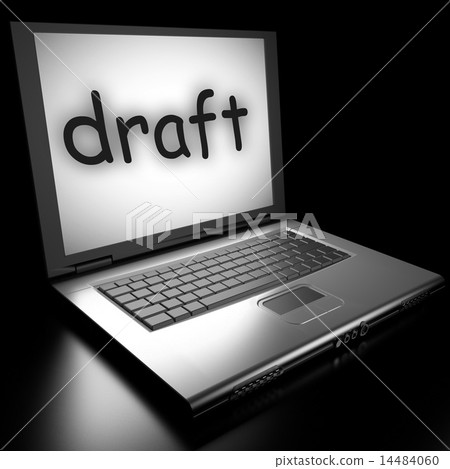 draft word on laptop draft word on laptop 14484060