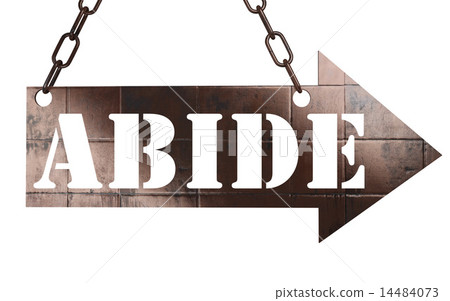 abide word on metal pointer abide word on metal pointer 14484073