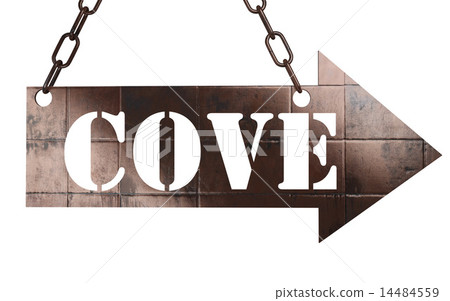 cove word on metal pointer 14484559