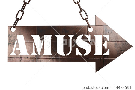 amuse word on metal pointer 14484591