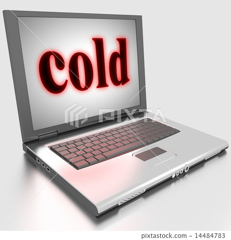 cold word on laptop cold word on laptop 14484783