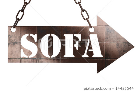 sofa word on metal pointer sofa word on metal pointer 14485544