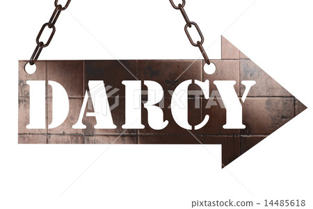 darcy word on metal pointer 14485618