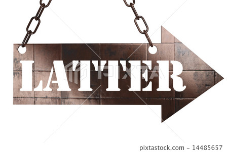 latter word on metal pointer 14485657