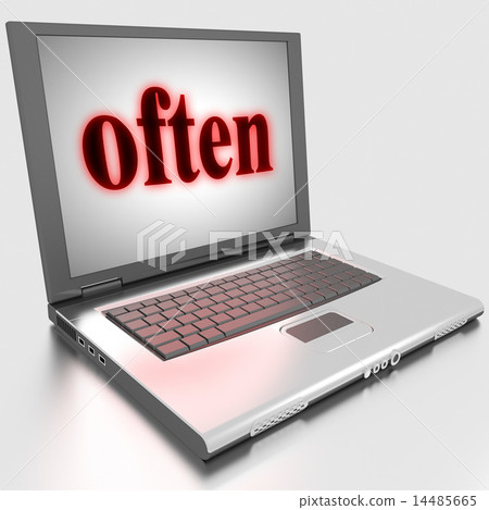 often word on laptop 14485665