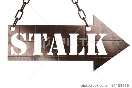 stalk word on metal pointer 14485986