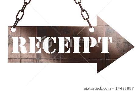 receipt word on metal pointer 14485997