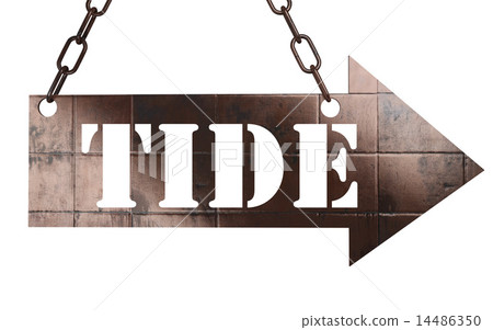 tide word on metal pointer tide word on metal pointer 14486350
