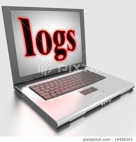 logs word on laptop logs word on laptop 14486361