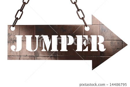 jumper word on metal pointer jumper word on metal pointer 14486795