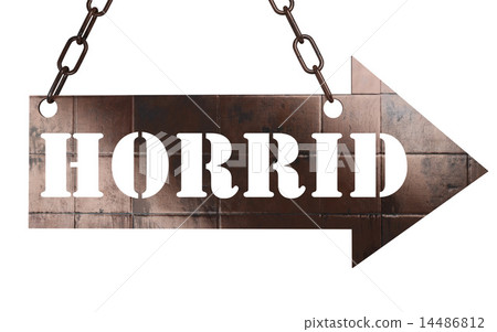 horrid word on metal pointer horrid word on metal pointer 14486812