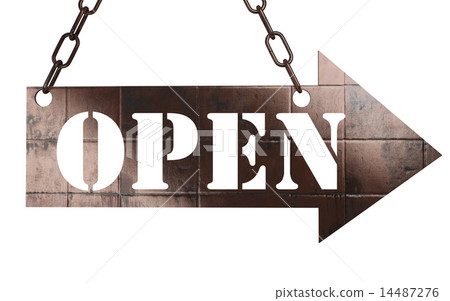 open word on metal pointer 14487276