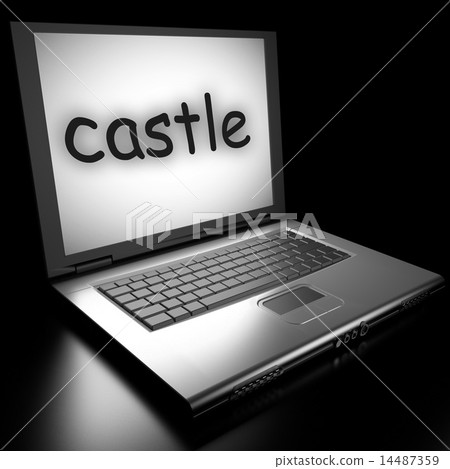 castle word on laptop castle word on laptop 14487359