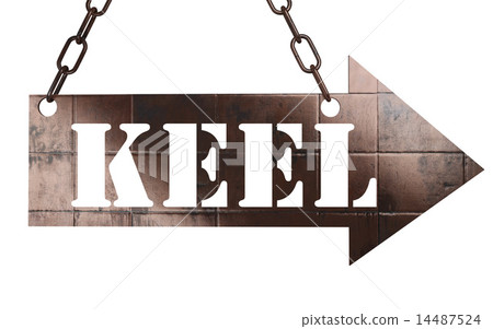 keel word on metal pointer 14487524