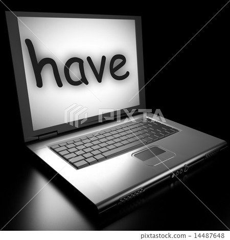 Word on laptop Word on laptop 14487648
