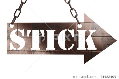 stick word on metal pointer 14488405