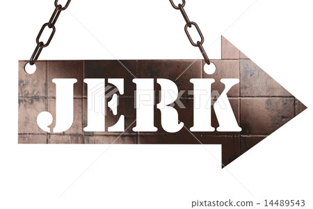 jerk word on metal pointer 14489543
