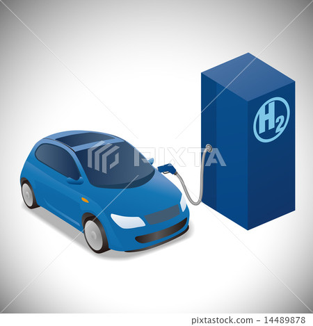 Illustration of Fuel Cell Vehicle (FCV) 14489878