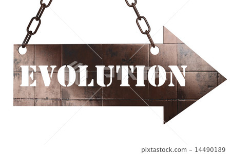 evolution word on metal pointer evolution word on metal pointer 14490189