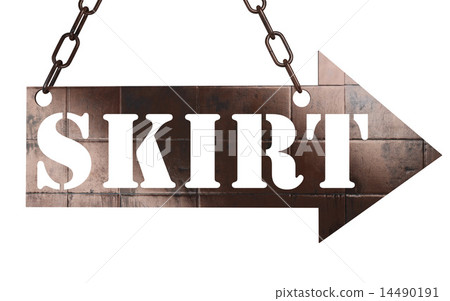 skirt word on metal pointer skirt word on metal pointer 14490191