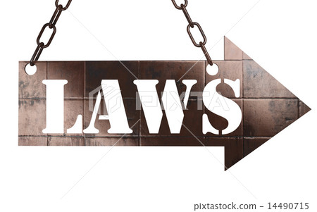 laws word on metal pointer 14490715