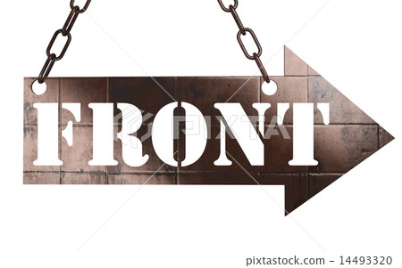 front word on metal pointer front word on metal pointer 14493320