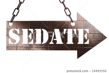sedate word on metal pointer sedate word on metal pointer 14493350