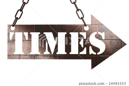 times word on metal pointer times word on metal pointer 14493353