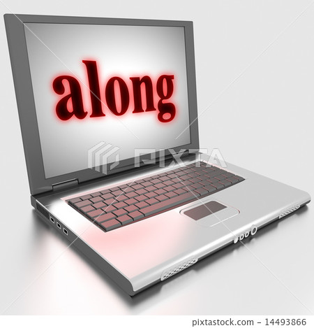 along word on laptop 14493866