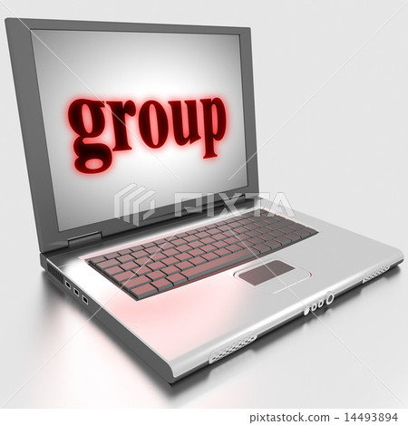 group word on laptop group word on laptop 14493894