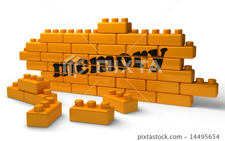 memory word on yellow brick wall memory word on yellow brick wall 14495654