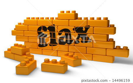flax word on yellow brick wall flax word on yellow brick wall 14496159