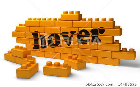 hover word on yellow brick wall hover word on yellow brick wall 14496655