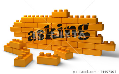 asking word on yellow brick wall asking word on yellow brick wall 14497301