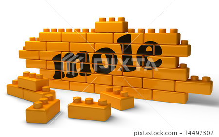 mole word on yellow brick wall mole word on yellow brick wall 14497302