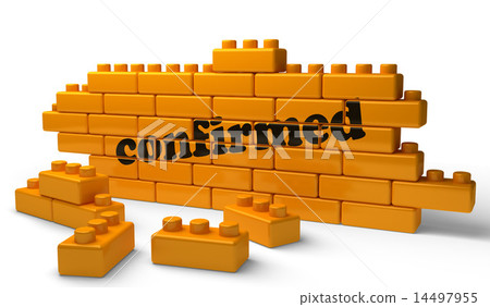 confirmed word on yellow brick wall confirmed word on yellow brick wall 14497955