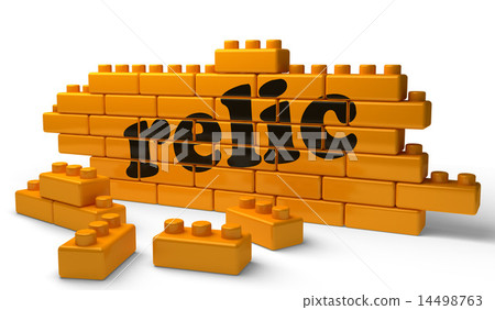relic word on yellow brick wall relic word on yellow brick wall 14498763