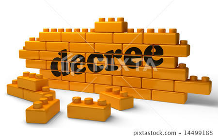 decree word on yellow brick wall decree word on yellow brick wall 14499188