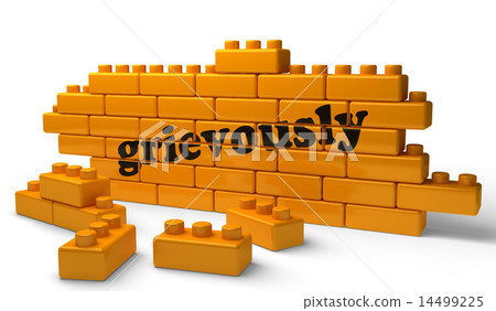 grievously word on yellow brick wall 14499225