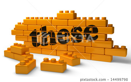 these word on yellow brick wall 14499798