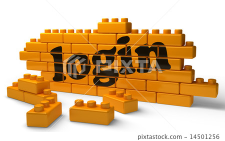 login word on yellow brick wall login word on yellow brick wall 14501256