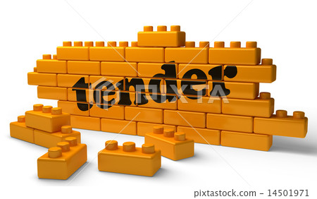 tender word on yellow brick wall 14501971